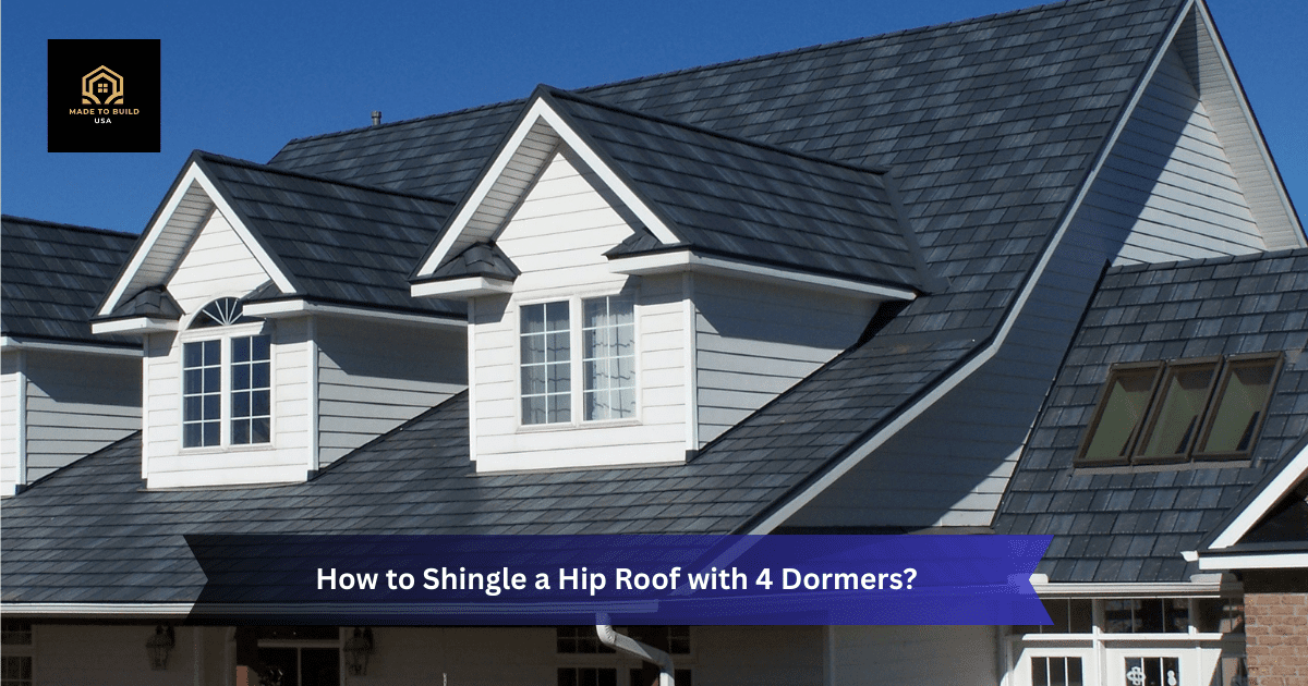 How to Shingle a Hip Roof with 4 Dormers